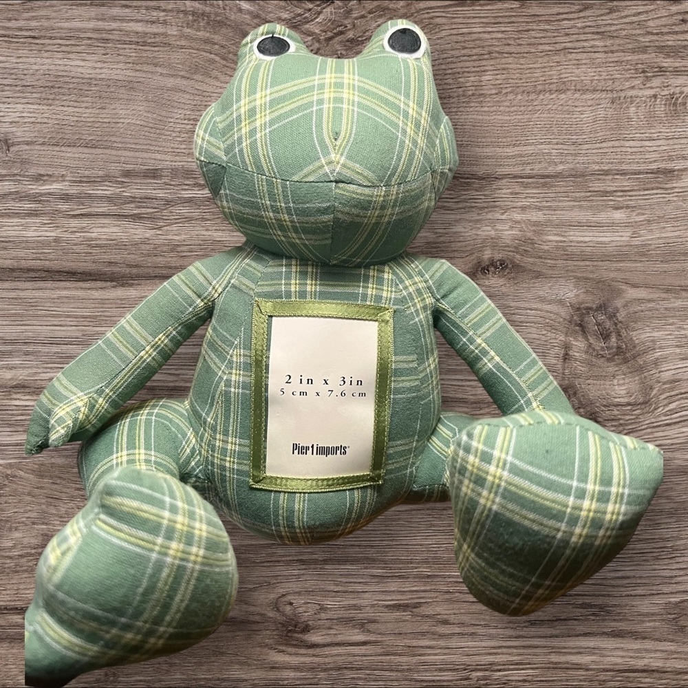 Pier 1 Imports Green Frog Plush